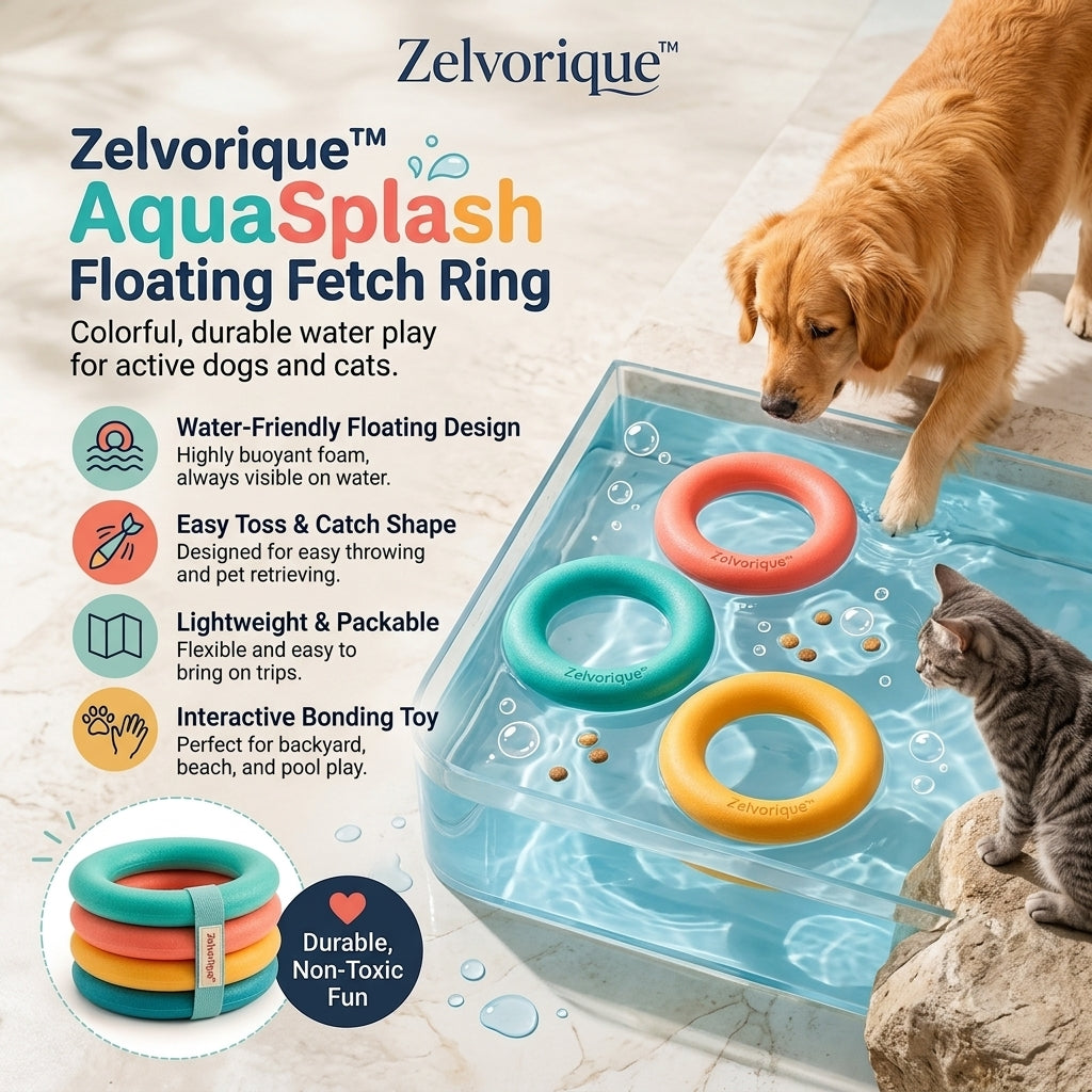 Zelvorique™ AquaSplash Floating Fetch Ring