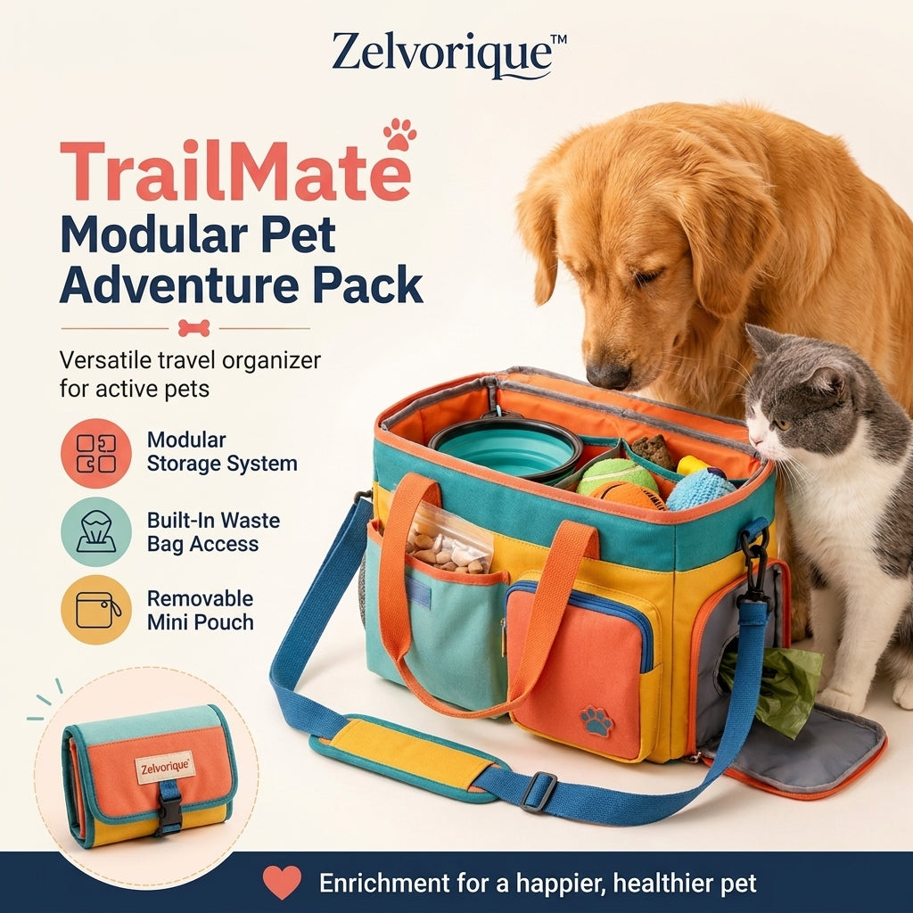 Zelvorique™ TrailMate Modular Pet Adventure Pack