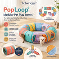 Zelvorique™ PopLoop Modular Pet Play Tunnel